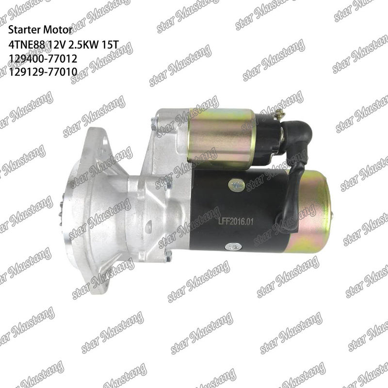 4TNE88 محرك محرك 12V 2.5KW 15T 129400-77012 129129-77010 لأجزاء احتياطية محرك يانمار