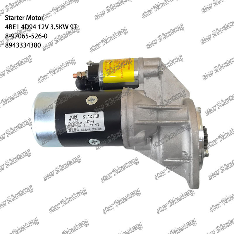 محرك البدء 4BE1 4D94 12V 9T 8-97065-526-0 8943334380 مناسبة ل لقطاعات محرك كوماتسو