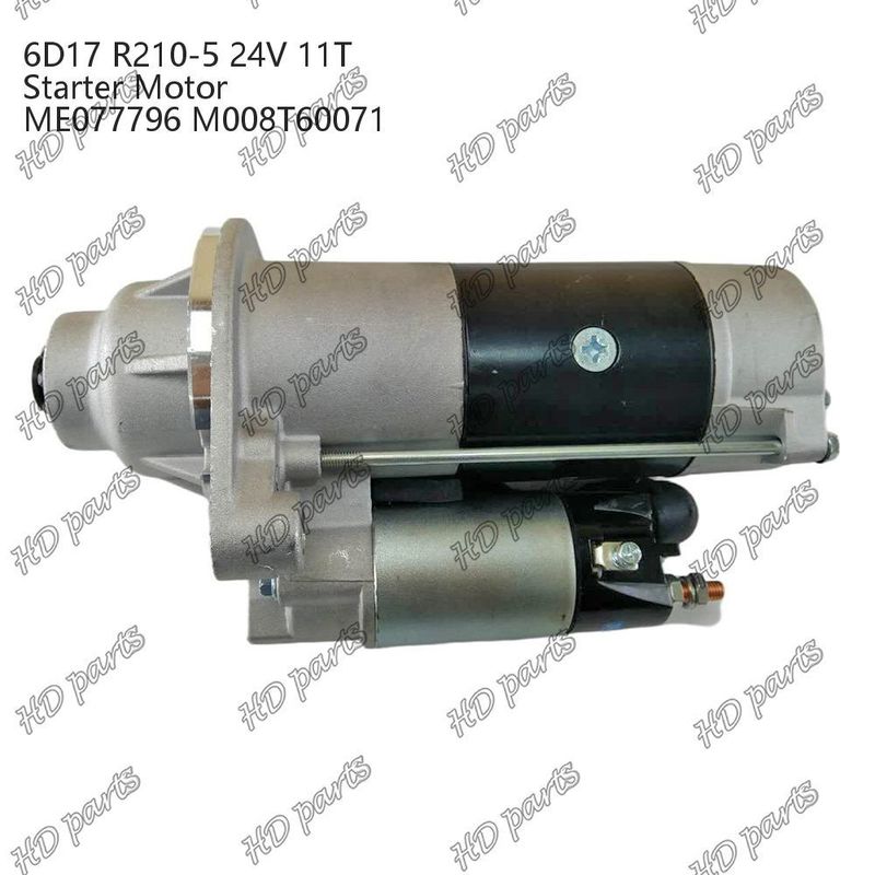 6D17 24V 11T R210-5 ME077796 M008T60071 محرك بادئ تشغيل محرك ديزل شهادات أخرى