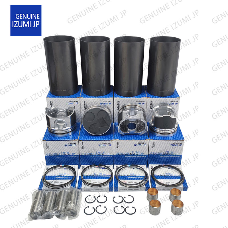 طقم جلبة أسطوانة V3600T مكبس 1J510-21113 لقطع غيار محركات ديزل Kubota