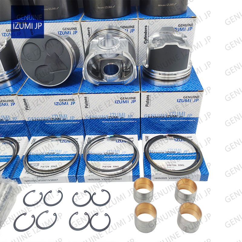 طقم جلبة أسطوانة V3600T مكبس 1J510-21113 لقطع غيار محركات ديزل Kubota