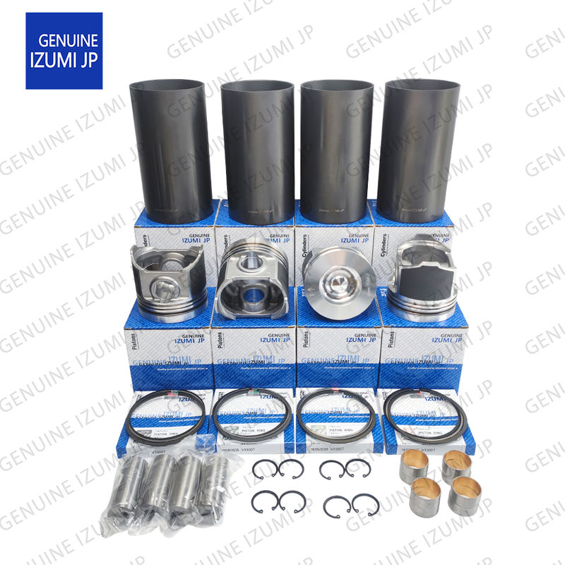 طقم جلبة أسطوانة V3300T-16V مكبس 1C050-21112 لقطع غيار إصلاح محرك ديزل Kubota