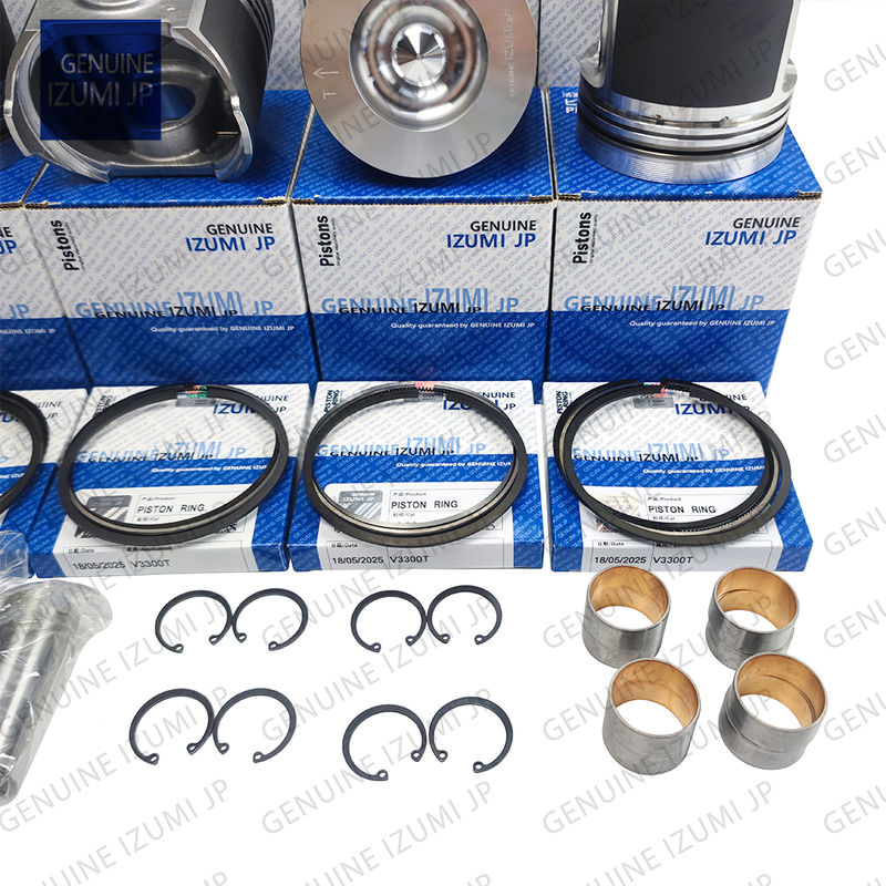 طقم جلبة أسطوانة V3300T-16V مكبس 1C050-21112 لقطع غيار إصلاح محرك ديزل Kubota