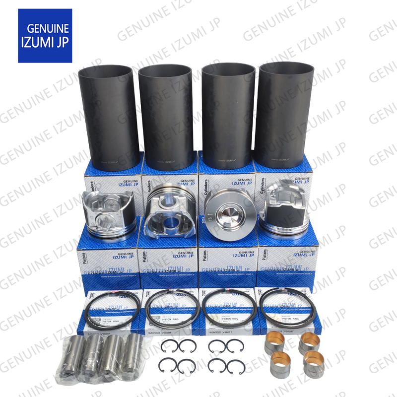 طقم بطانة أسطوانة V3800T مكبس 1J550-21110 لقطع غيار محركات ديزل Kubota