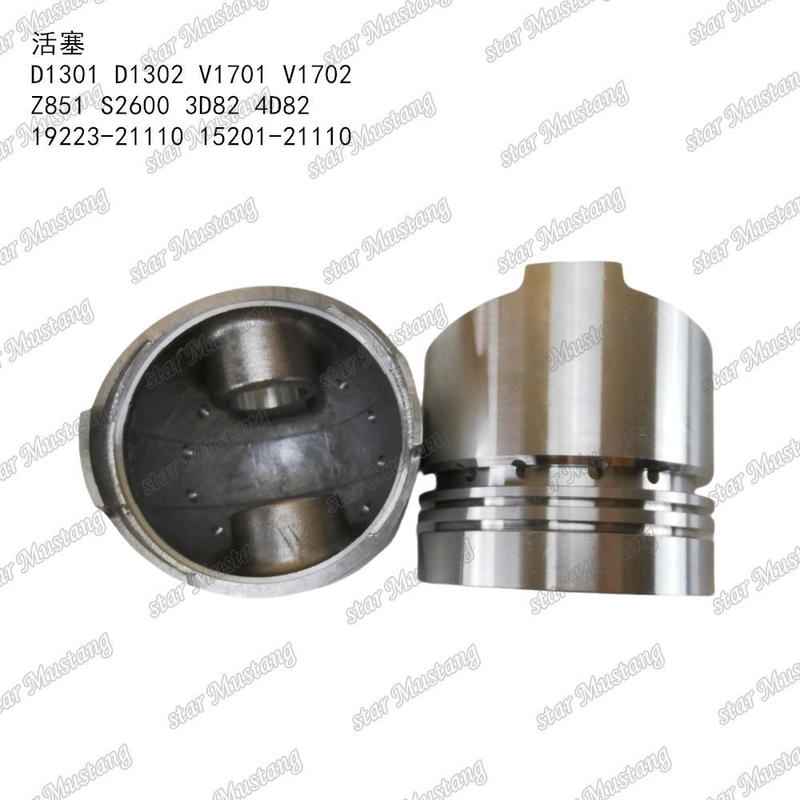 مكبس D1301 D1302 V1701 V1702 Z851 S2600 3D82 4D82 19223-21110 15201-21110 مناسب لقطع غيار محركات KUBOTA